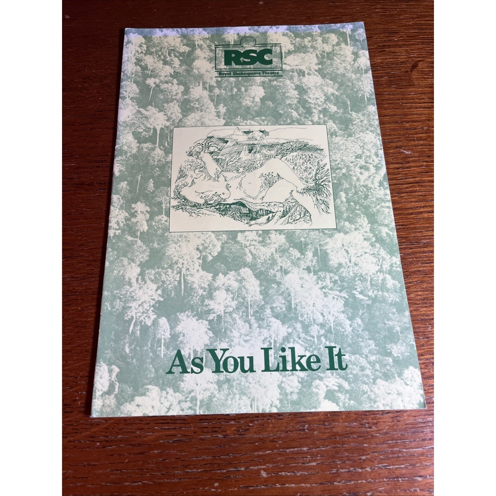 Royal Shakespeare Theatre Company London 1980 ~ As You Like It Programme